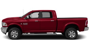 Image is of a red Ram 2500 truck on a white background.