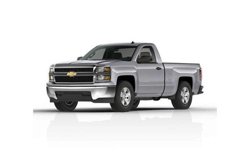 Image shows a white Chevrolet Silverado with a plain background.