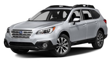 Image is of a silver Subaru Outback on a white background.