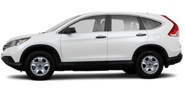 Image shows a white Honda CR-V on a white background.
