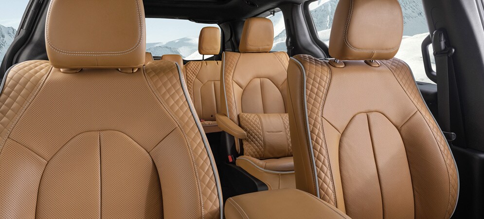Chrysler Pacifica interior highlighting the 3rd row seating.