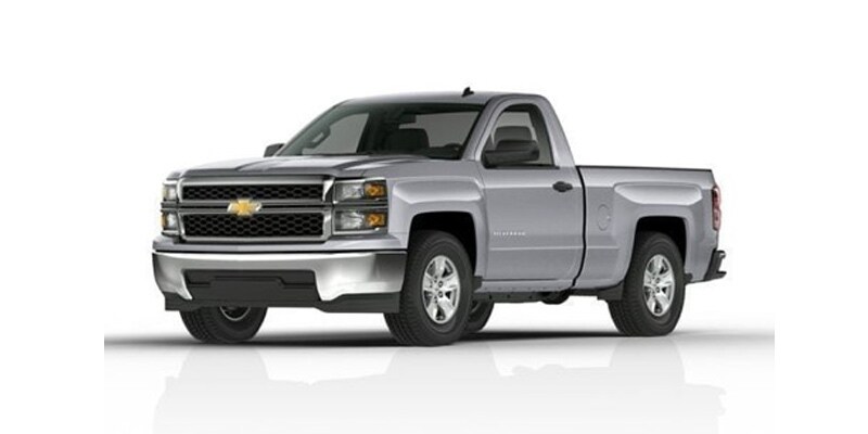 Image shows a white Chevrolet Silverado with a plain background.