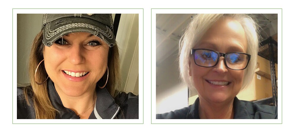 Two portrait images of female leaders at EchoPark Automotive